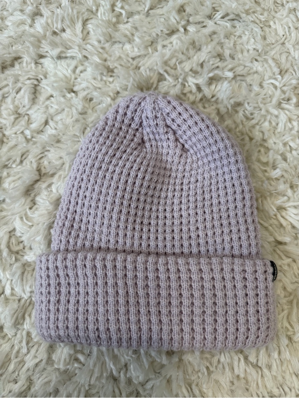 Cozy Ribbed Beanie in Light Mauve